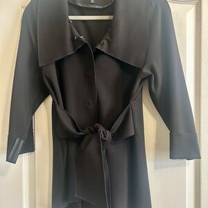 Luii Black Jacket with Subtle Stitching